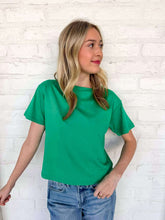 Load image into Gallery viewer, Fill My Cup Cropped Kelly Green Tee
