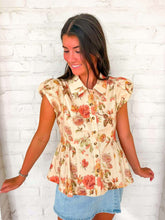 Load image into Gallery viewer, Every Good Thing Floral Ecru Top