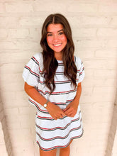 Load image into Gallery viewer, Jordan Amanda Black And Red White Stripe ***SKORT***