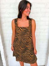 Load image into Gallery viewer, Living In Linen Tiger Print Dress