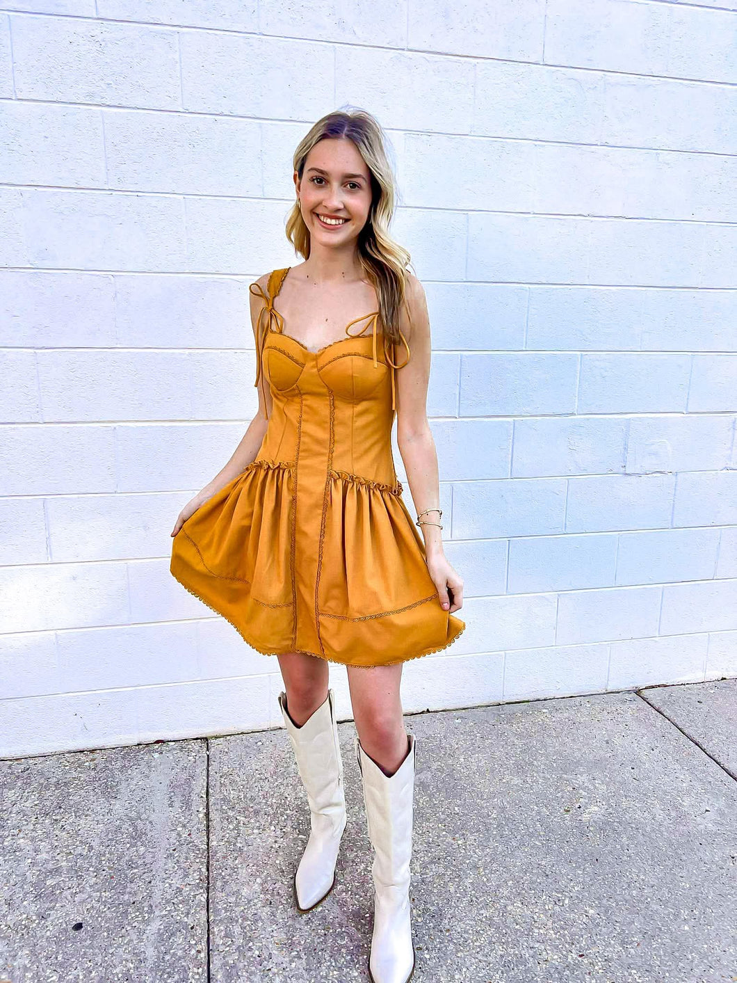 Darling Love Mustard Dress