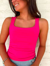 Load image into Gallery viewer, Honey Bee Hot Pink Tank