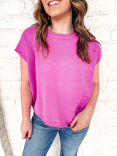 Load image into Gallery viewer, First To Know Bright Mauve Top