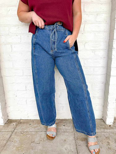Break The News Denim Barrel Jeans