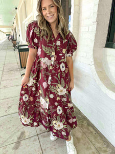 Cheers To Me Merlot Dress