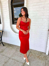 Load image into Gallery viewer, Silky Smooth Red Dress