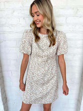 Load image into Gallery viewer, Save The Moment White Jacquard Dress