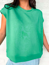 Load image into Gallery viewer, In A Daydream Kelly Green Scuba Top