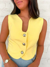 Load image into Gallery viewer, First Class Lemon Vest Top