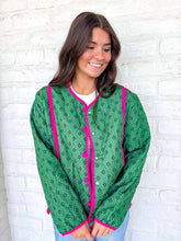 Load image into Gallery viewer, Happen With Love Green Jacket