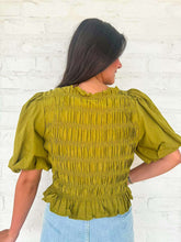 Load image into Gallery viewer, Rush To You Olive Top
