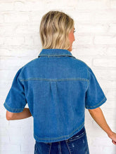 Load image into Gallery viewer, Deeply Cute Denim Top