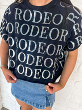 Load image into Gallery viewer, Rodeo Scattered Black Top
