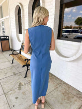Load image into Gallery viewer, Get To Business Blue Dress