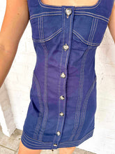 Load image into Gallery viewer, Friends For Better Navy Denim Dress