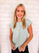 Load image into Gallery viewer, Rise Up Heather Grey Top