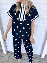 Load image into Gallery viewer, Polka Dot Fever Black Pant Set