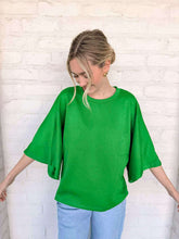 Load image into Gallery viewer, Any Chances Green Top
