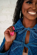Load image into Gallery viewer, Keep The Noise Out Denim Jacket
