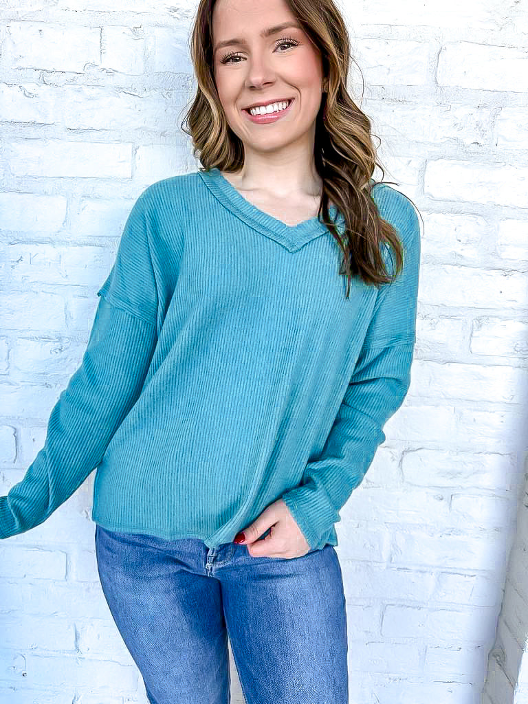 Meeting Up Light Blue Top