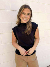 Load image into Gallery viewer, Knit To Be Black Top