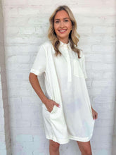 Load image into Gallery viewer, Brunch Date Cream Shirt Dress