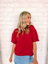 Load image into Gallery viewer, Basic Work Cabernet Top