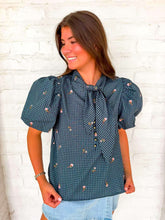 Load image into Gallery viewer, For The Times Navy Top