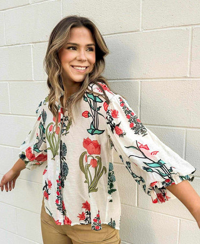 Could’ve Told You Off White Top