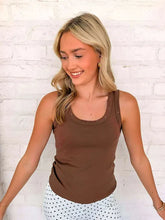 Load image into Gallery viewer, Such A Stud Chocolate Scoop Neck Tank
