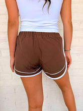 Load image into Gallery viewer, Easy Breezy Brown Athletic Shorts