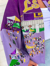 Load image into Gallery viewer, Quern Of Sparkles LSU Stadium Tailgate Button Up Cardigan