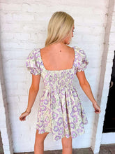 Load image into Gallery viewer, The Way Lavender Floral Print Dress
