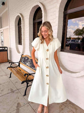 Load image into Gallery viewer, Cruise On The Coast Cream Dress
