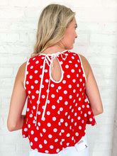 Load image into Gallery viewer, Cherry Sweetheart Red Top