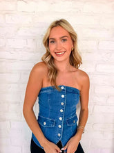 Load image into Gallery viewer, The Main Medium Denim Top