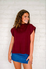 Load image into Gallery viewer, Zero Chances Burgundy Top