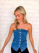 Load image into Gallery viewer, The Main Medium Denim Top