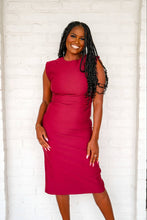 Load image into Gallery viewer, Classy And Sassy 2.0 Burgundy Dress