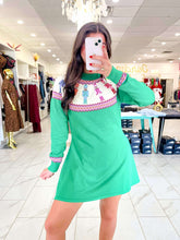 Load image into Gallery viewer, Queen Of Sparkles Green Multi Rainbow Nutcracker Dress