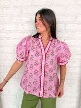 Load image into Gallery viewer, Season In Bloom Pink Top