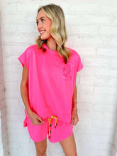 Load image into Gallery viewer, Queen Of Sparkles Card Logo Neon Pink Tank