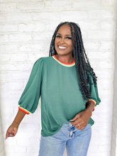 Load image into Gallery viewer, Carry On Hunter Green Top