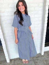 Load image into Gallery viewer, Signs of Stripes Navy Dress