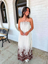 Load image into Gallery viewer, So Alive Maxi Ecru Brown Dress