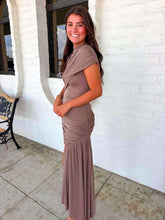 Load image into Gallery viewer, All Will Be Alright Mocha Mini Dress