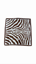 Load image into Gallery viewer, Large Vintage Zebra Print Bandana Scarf