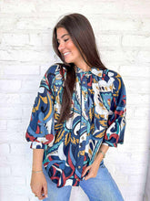 Load image into Gallery viewer, Figure You Out Indigo Top