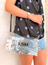 Load image into Gallery viewer, LSU Tigers Clear Envelope Purse