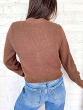 Load image into Gallery viewer, In Good Care Brown Bow Cardigan
